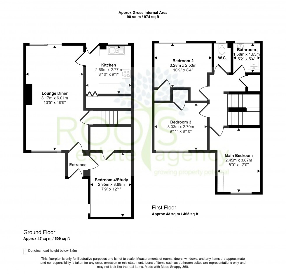 Floorplan for Thatcham, West Berkshire