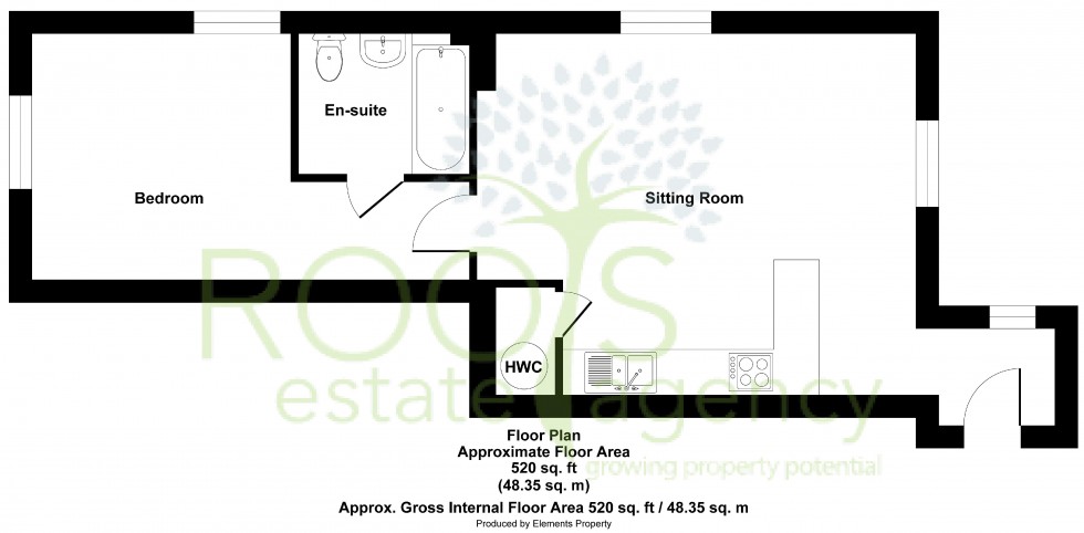 Floorplan for Flat 4 Phoenix  Court, Newbury, West Berkshire