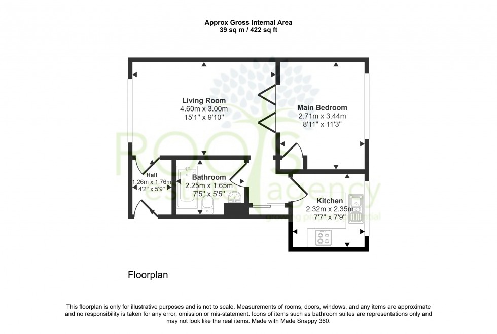 Floorplan for Boundary Road, Newbury, Berkshire