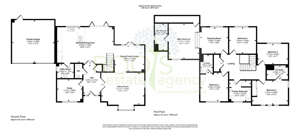 Floorplan for Woolton Hill, Newbury