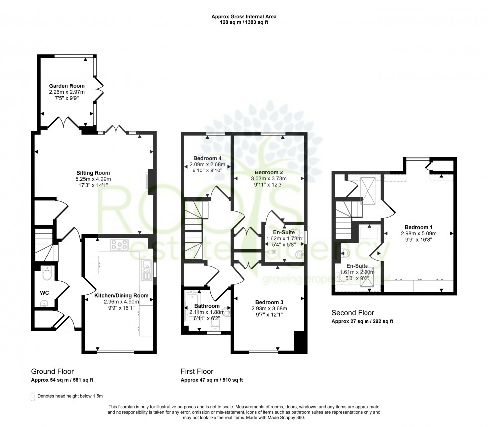 Floorplan for Tudor Road, Newbury, Berkshire