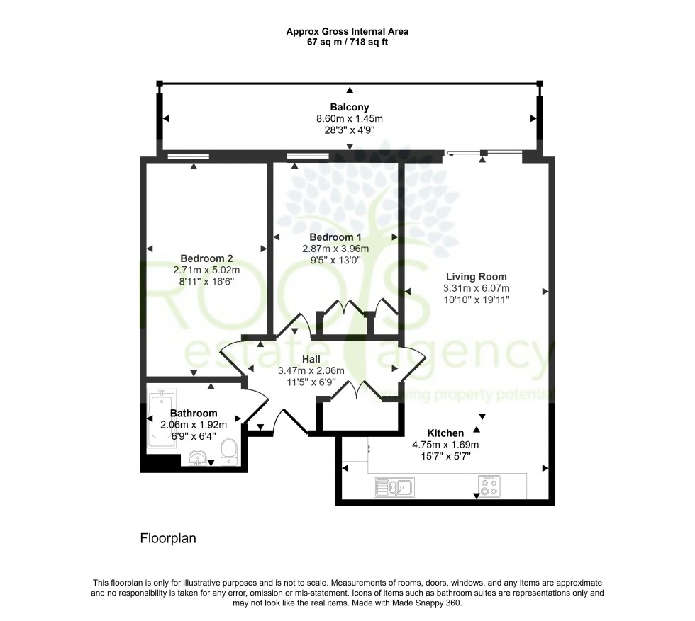 Floorplan for Racecourse Road, Newbury, Berkshire