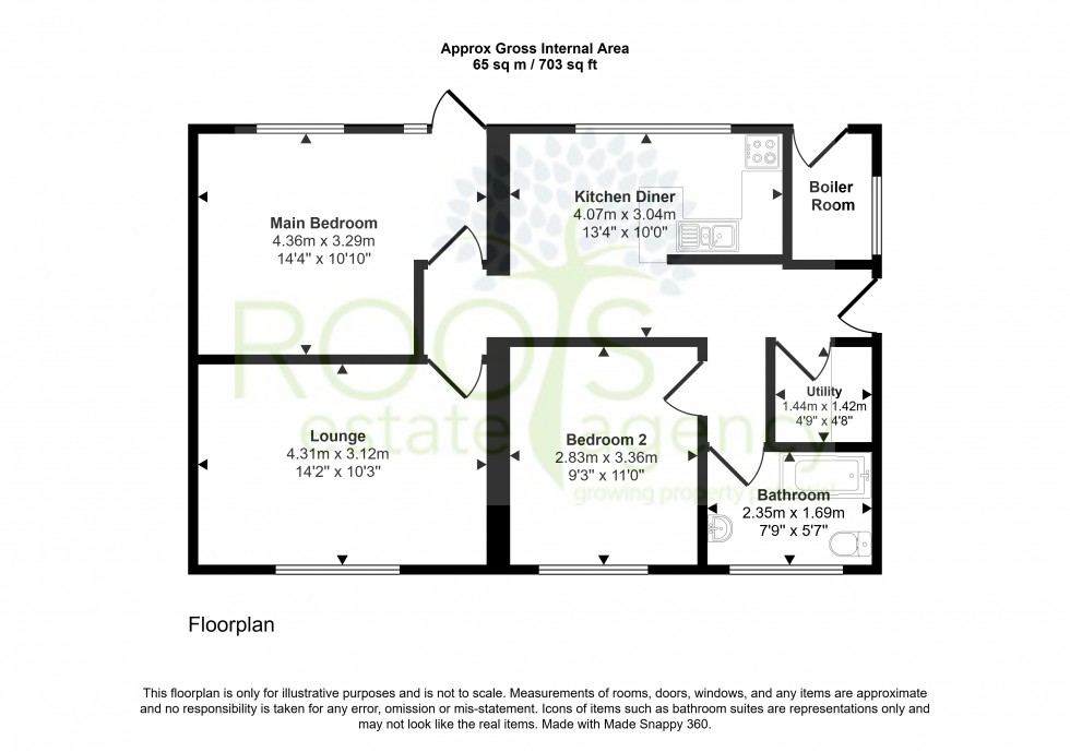 Floorplan for Shaw, Newbury