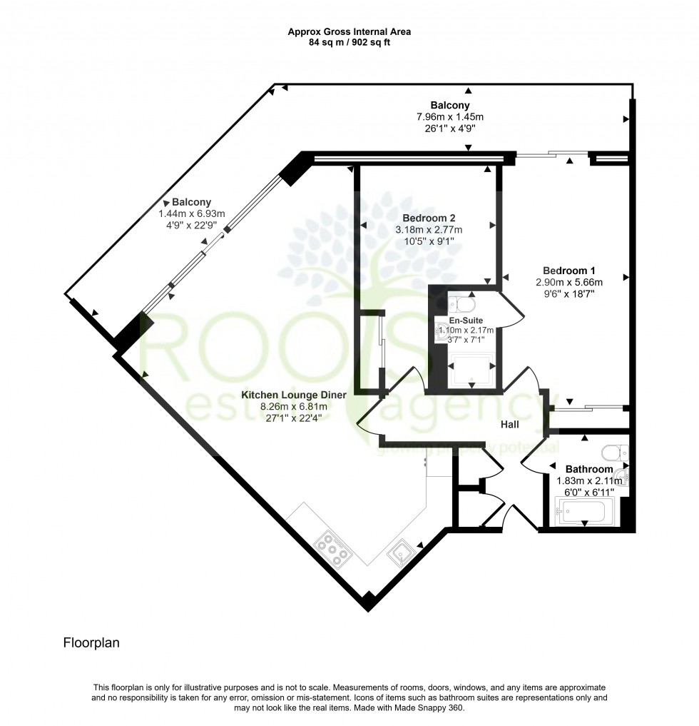 Floorplan for Racecourse Road, Newbury, Berkshire