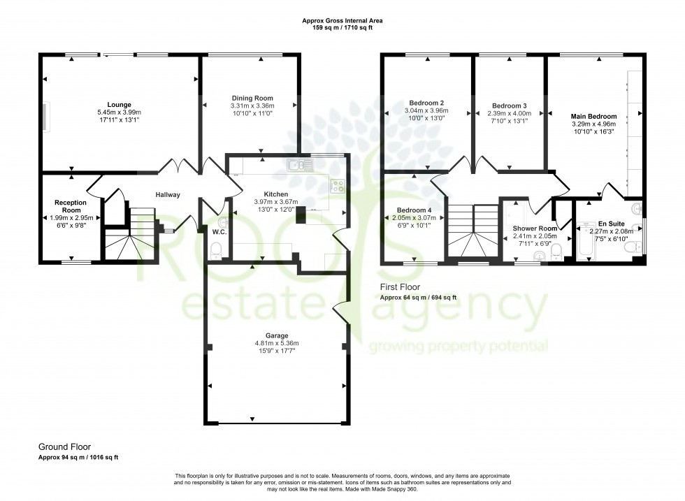 Floorplan for Woolton Hill, Newbury
