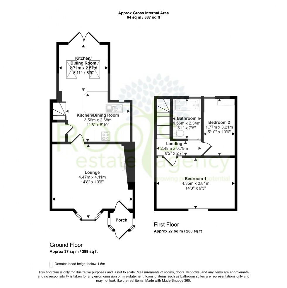 Floorplan for Downend, Chieveley, Newbury